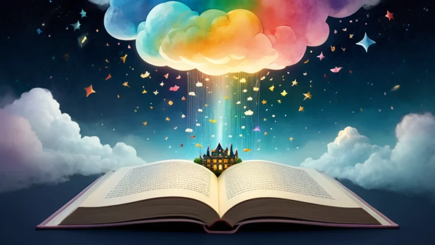 Open dream diary with interpretations in a dreamlike world - Kaleidoscope Dream Meaning